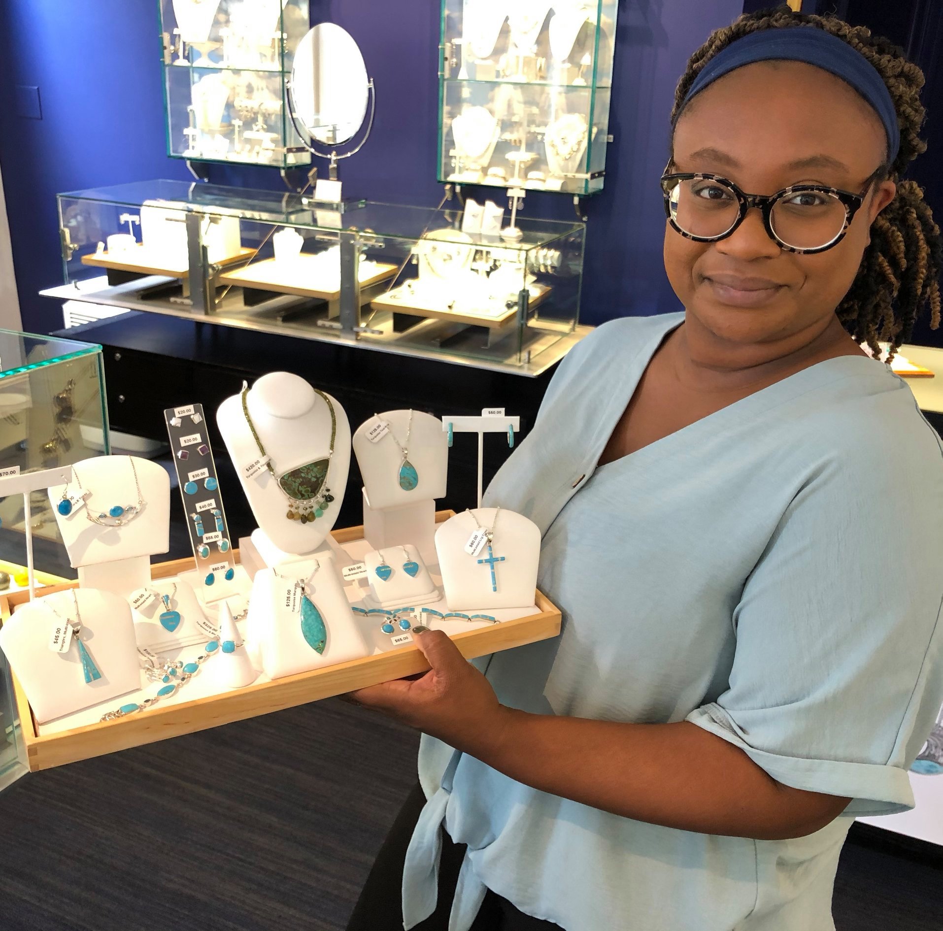 Attractive Turquoise Jewelry at Silver Linings Discover Easton, Maryland